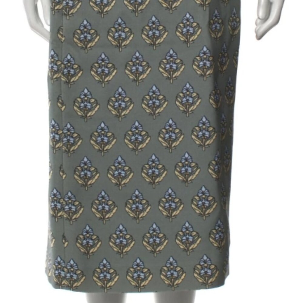 NWOT Tory Burch Fall 2021 Twill Crepe Wrap Skirt M $495 - Picture 9 of 10